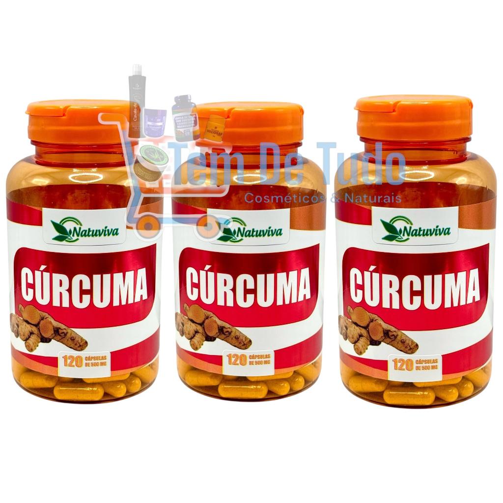 VIVA - Cúrcuma 500mg 120 cápsulas (cada) em Oferta na Shopee