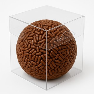 50 Caixas cubo Transparente Acetato 4x4x4 p/ Doce Brigadeiro Gourmet Lembrancinha caixinha acetato