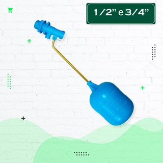 Torneira Bóia Universal P/ Caixa D'água 1/2 E 3/4 Rosca Ext. em Oferta na Shopee