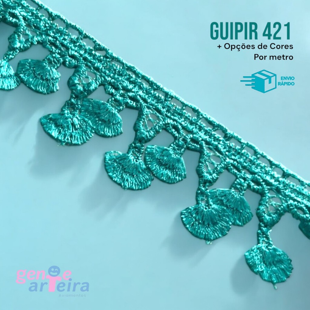 Renda Gupir CHL 421 - Tecido - 4,5cm- Por metro