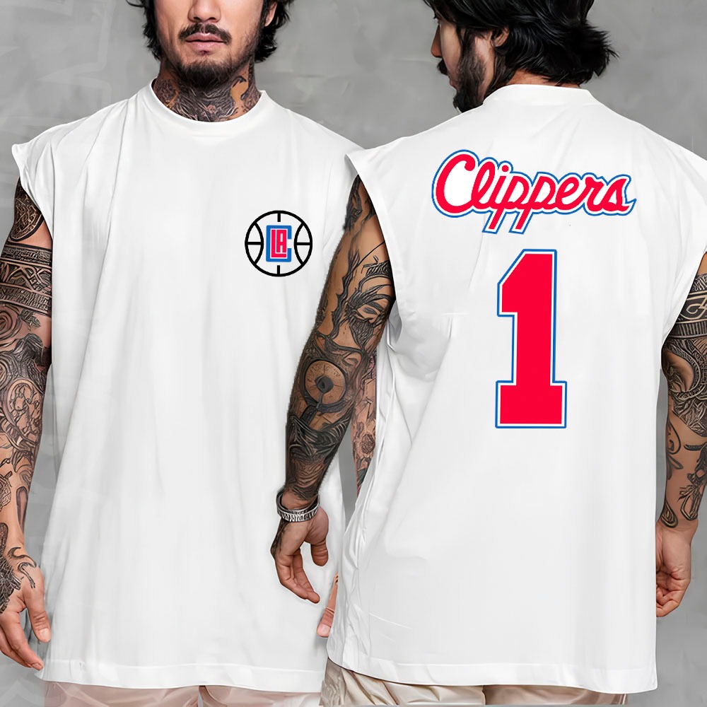 Camiseta regata machao oversized masculino de basquete los angeles playoffs nb em algodao unissex Longline