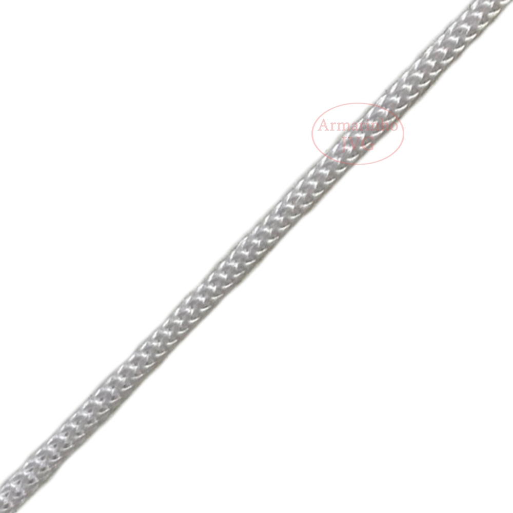 100m Cordão 4/1 Branco Fio Náutico Rabo Rato Saco Mochila