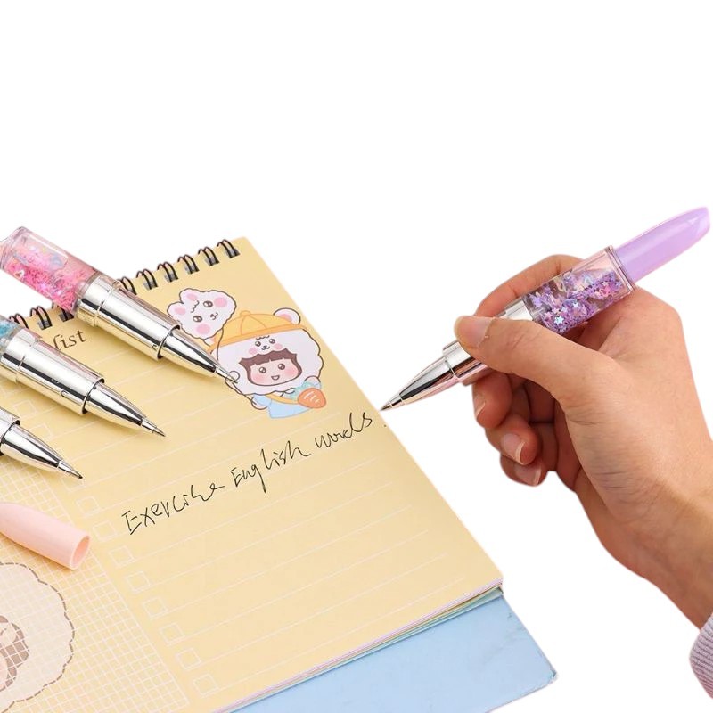 Caneta Brilho batom Fofo feminino para seu dia a dia kit com 10 unidades