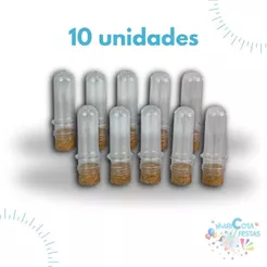 Mini Tubete 8 cm c/ Tampa Rolha - Maricota festas
