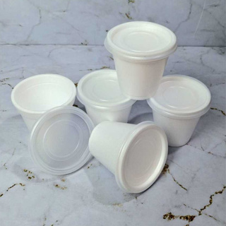 Copo 120ml Térmico de Isopor Com ou Sem Tampa Plástica para Delivery em Oferta na Shopee