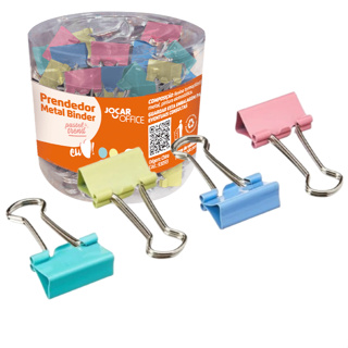 Prendedor De Metal Colorido 19mm Clipes Para Papel Com 4 Ou 12 Unidades Jocar Office em Oferta na Shopee