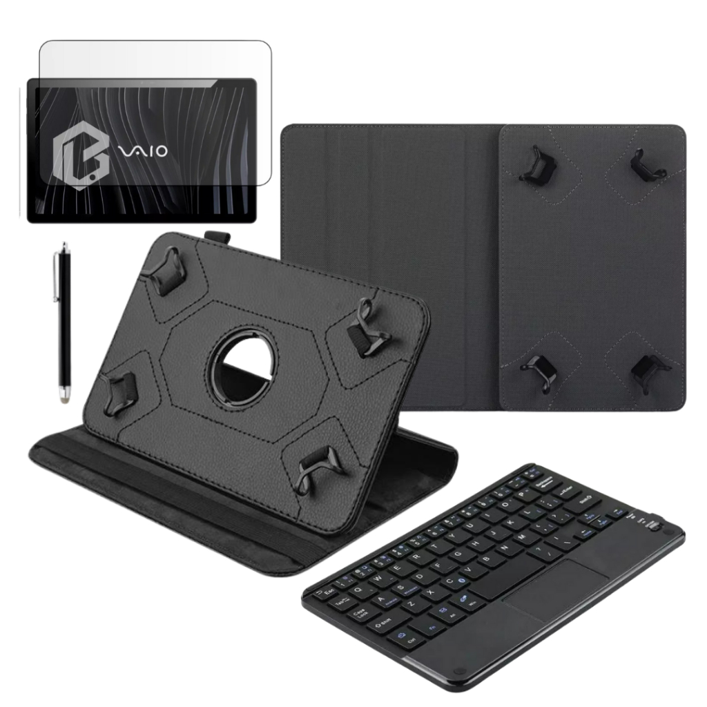 Kit Executivo Capa com Teclado Touchpad + Mouse + Caneta Para Tablet Vaio