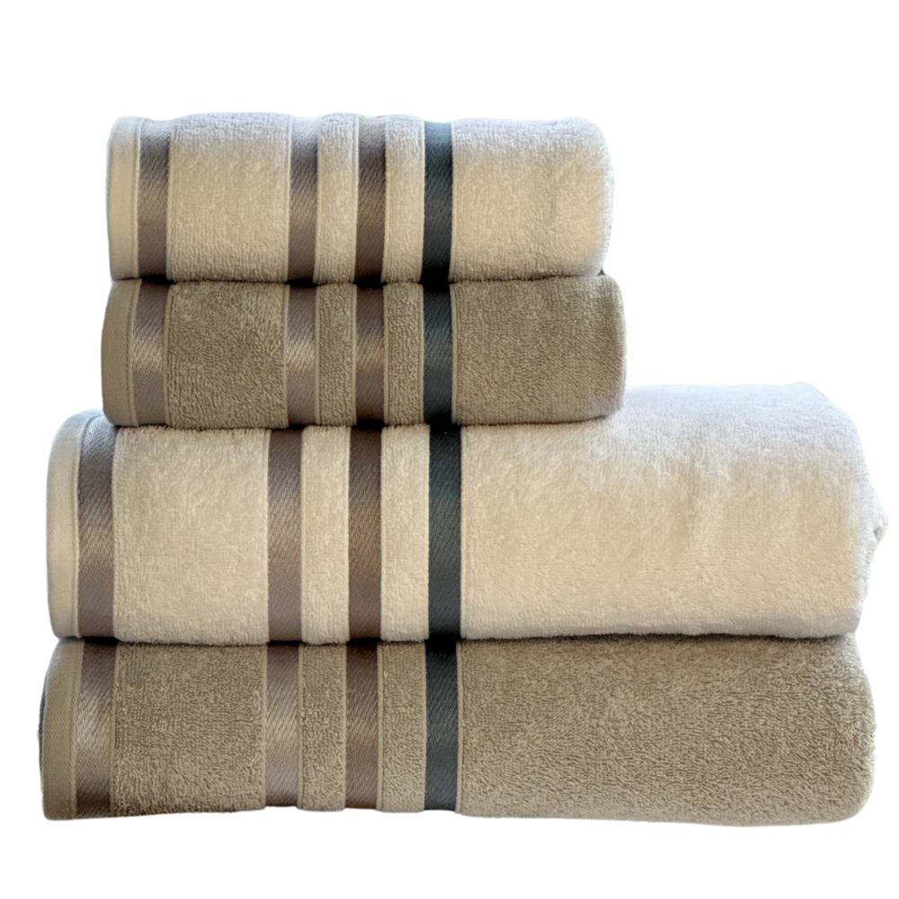 Detalhes do Kit Toalhas Paris Banhão 4 Peças 450g/m² 100% Algodão