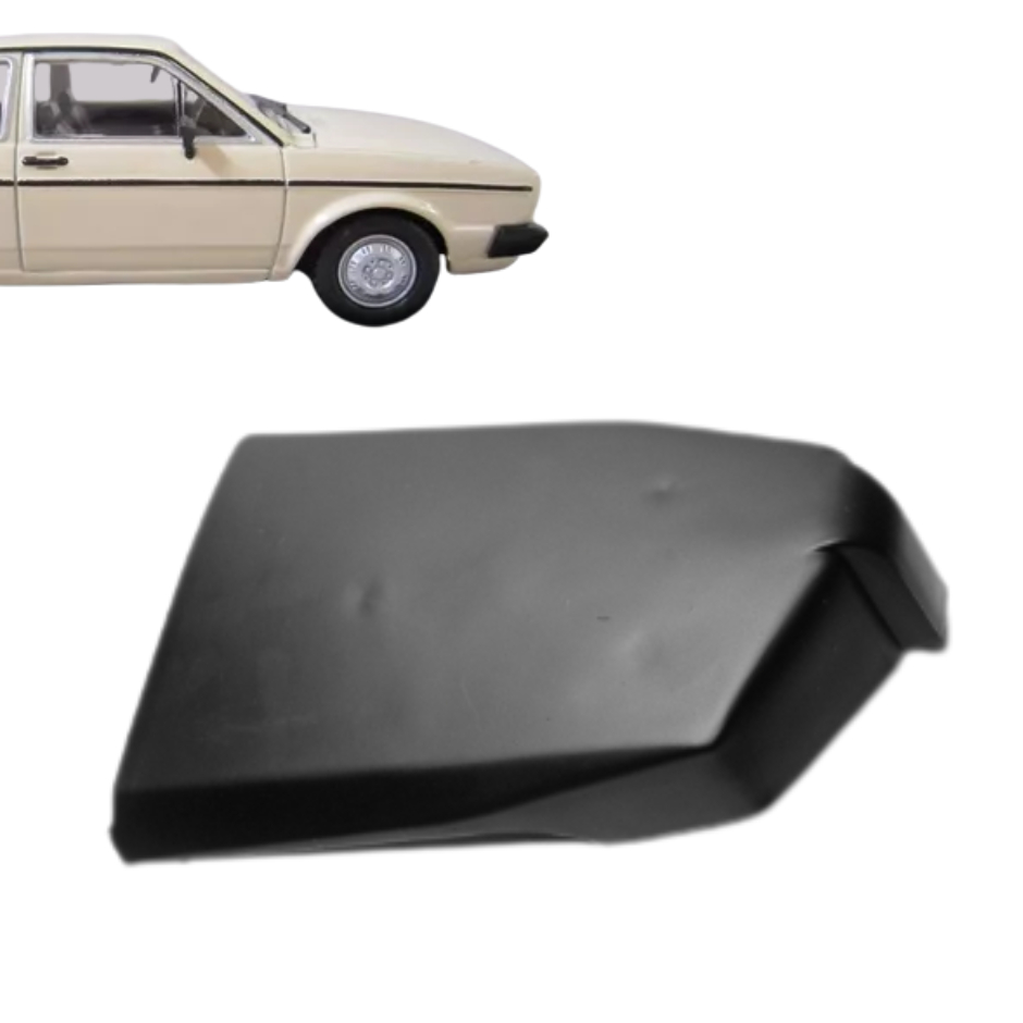 Ponteira Parachoque Gol Parati Saveiro Voyage 1980 a 1983 Dianteira Direita Preta Curta