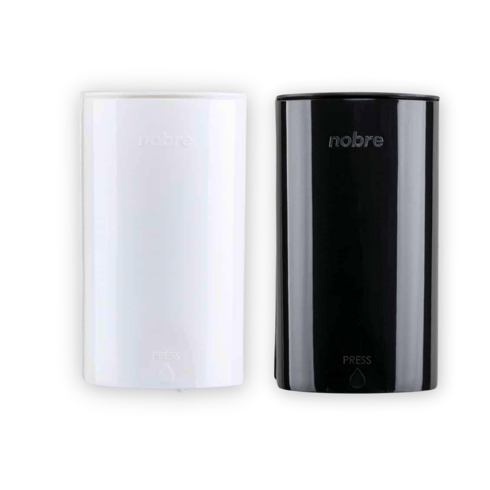 Dispenser Saboneteira Porta Sabonete Liquido Mini Nobre Branco / Preto 500ml + Kit Montagem