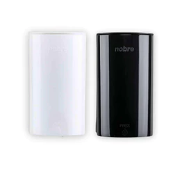 Dispenser Saboneteira Porta Sabonete Liquido Mini Nobre Branco / Preto 500ml + Kit Montagem