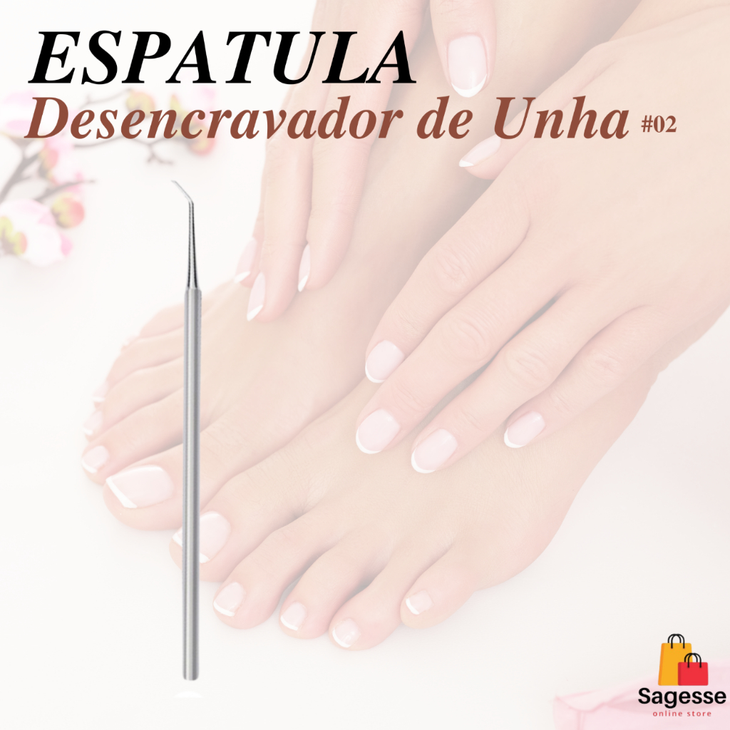 Slim - Espátula Inox Desencravador de Unha / Manicure e Pedicure (Ref.02) em Oferta na Shopee