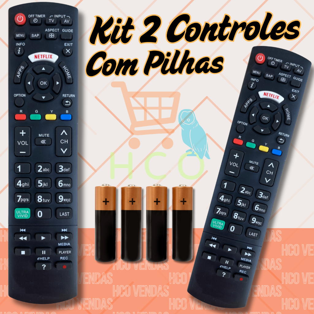 Controle Remoto Para Tv Panasonic Smart TNQ/TC