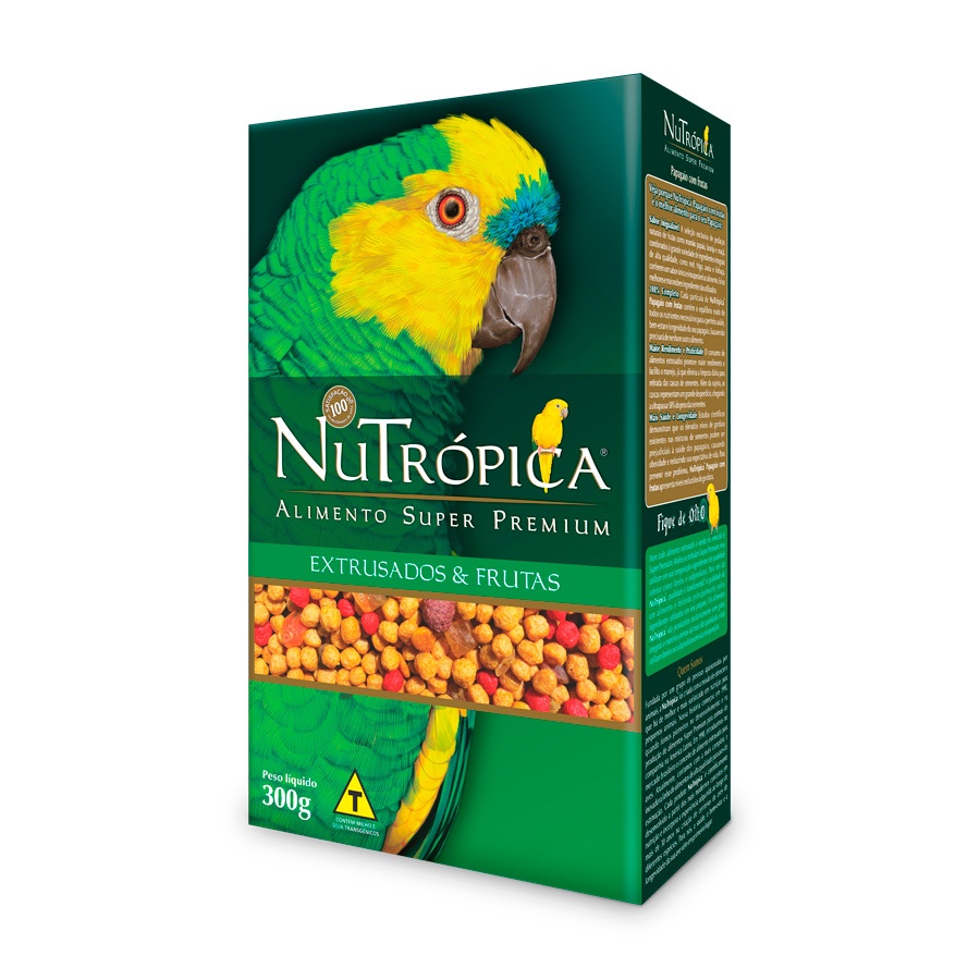 Ração Com Frutas Para Papagaio 300g - Nutrópica