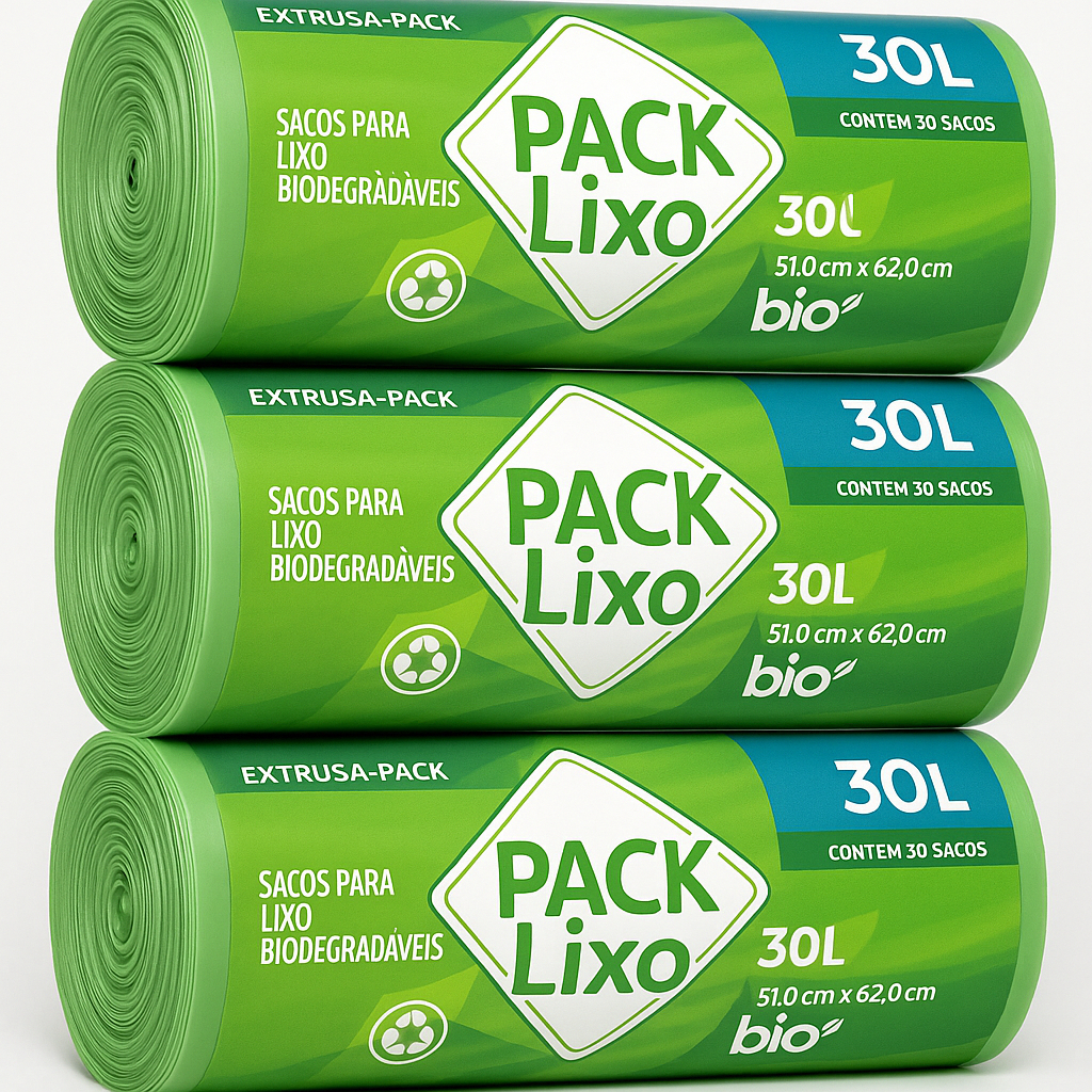 Saco Lixo 30 Litros Biodegradável 3 Pacotes - 90un em Oferta na Shopee