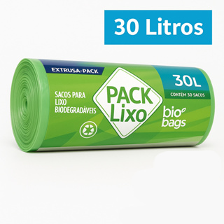 Saco Lixo 30 Litros Biodegradável - 30un em Oferta na Shopee