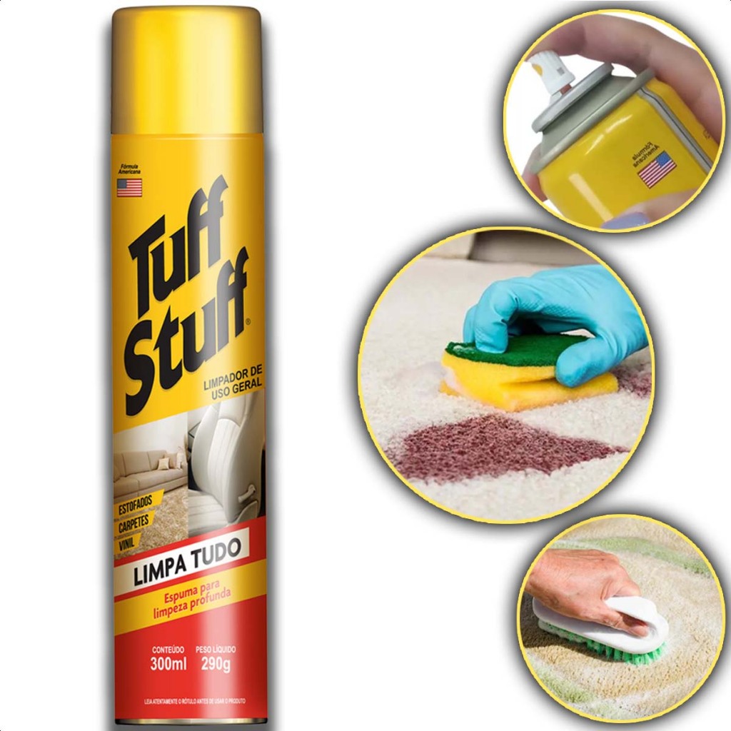 Tuff Stuff Limpa Tudo - Espuma de Limpeza Para Uso Geral Casa Carro Roupa Sofá Estofado - STP em Oferta na Shopee