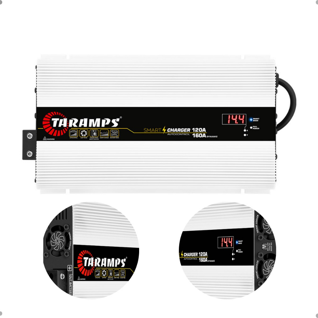 Fonte Taramps Automotiva 120 Amperes Smart Charger Auto Bivolt em Oferta na Shopee