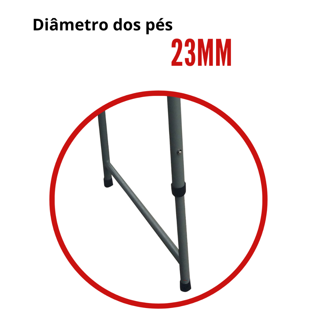 Mesa Camping Dobrável Vira Maleta 61 X 127cm Importway Transforma-se em maleta