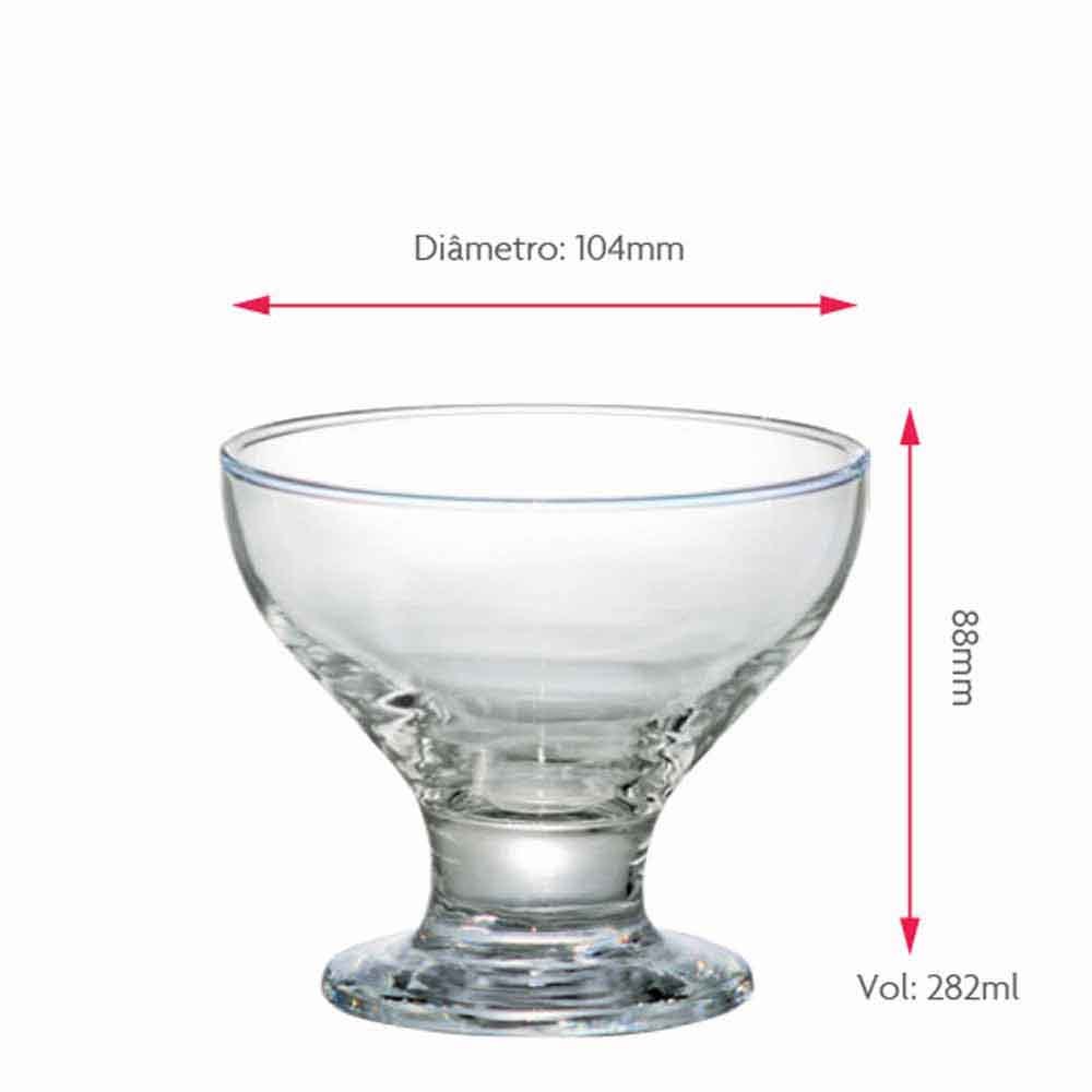 Jogo de Taça de Vidro para Sobremesa 6 pcs 282ml, Ruvolo · foto 2