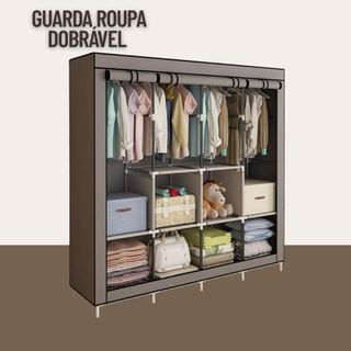 Guarda Roupa Dobrável Organizador Roupas Armario Dobravel Closet Roupeiro Guardar Roupa G…