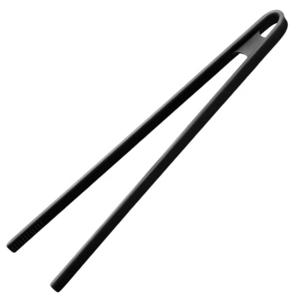 Pegador de Salada Churrasco em Silicone Grande 29cm Preto