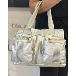 Bolsa Transversal Metalizada de ombro Média com Alça Grande em Nylon Tactel Uso Escolar Trabalho Faculdade 2 em Oferta na Shopee