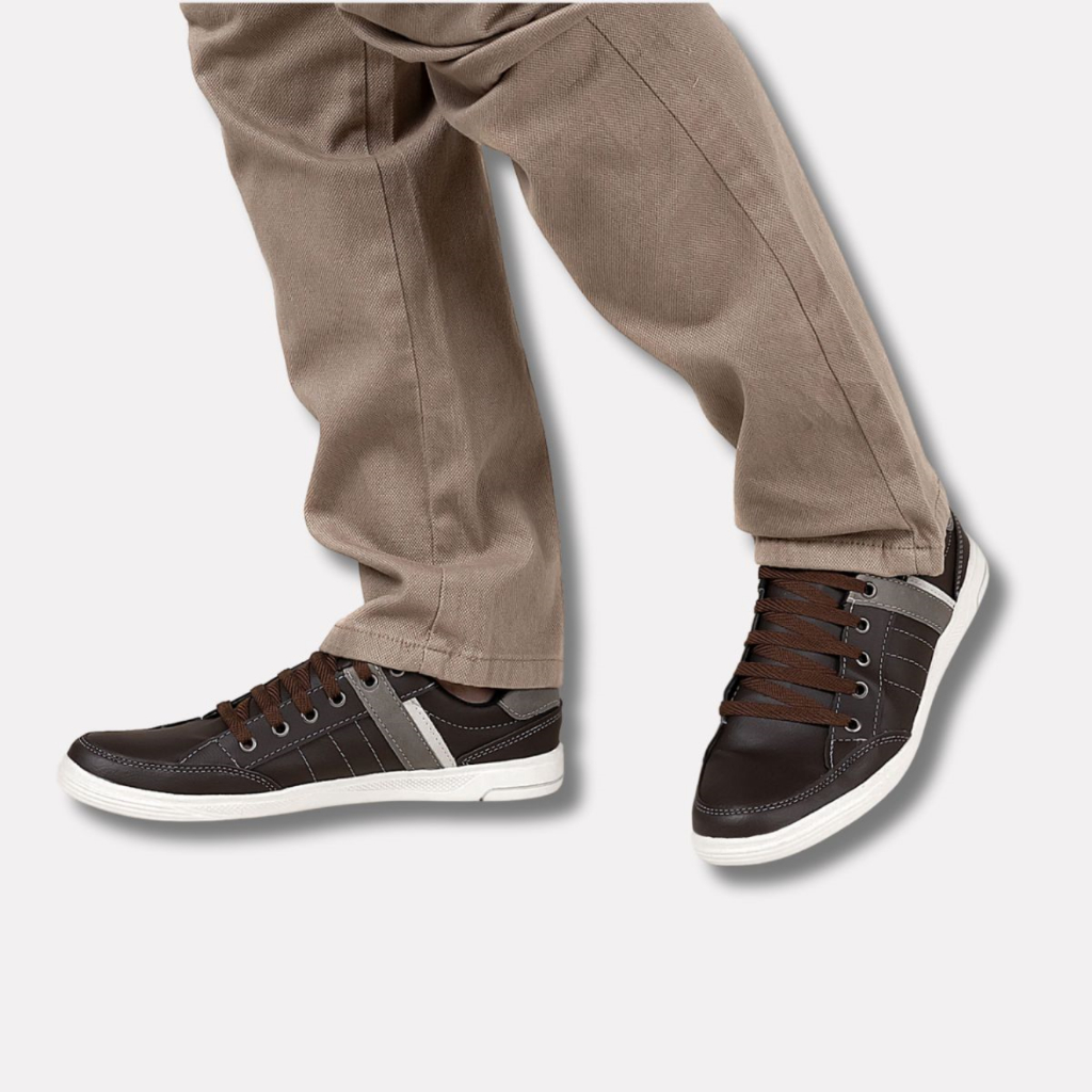 Sapatênis masculino casual confortável com cadarço urbano moderno elegante de amarrar