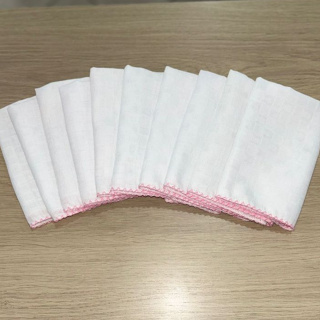 Kit 10 Peças de Fralda Babete de Boca Tecido Quadriculado 100% Algodão Paninho de Boca Para Bebê em Oferta na Shopee