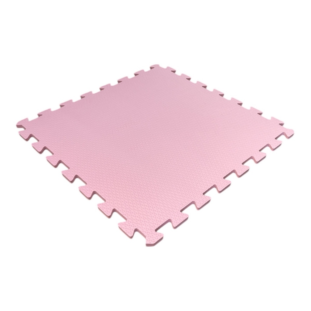 Kit 12 Tapete Tatame Eva Infantil Bebe 50x50x1cm  ROSA  CLARO em Oferta na Shopee