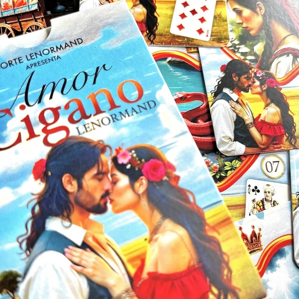 Baralho Tarot Amor Cigano Lenormard - Confidente e Guia para Desvendar os Mistérios do Coração
