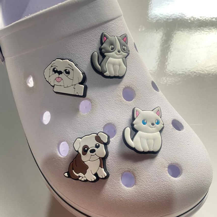 02 a 05 Pins/Bottons Emborrachados Para Babuche - Coleção Pet em Oferta na Shopee