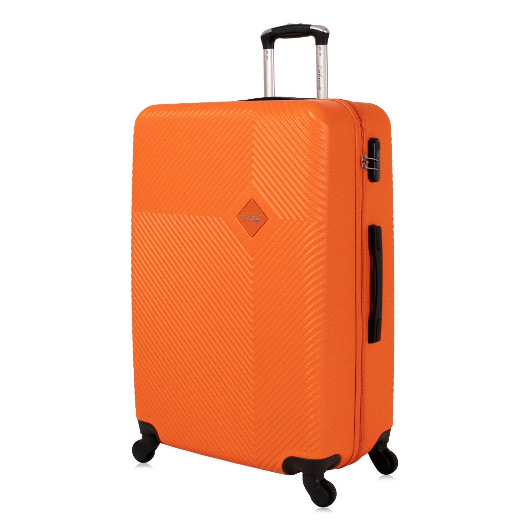 Mala de viagem Grande Zug 4 Rodas Swiss Move Laranja em Oferta na Shopee