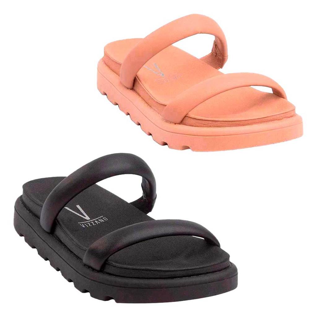Papete Vizzano Feminina Sandália Flatform Casual Confortável Macia Original