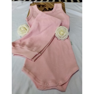 Conjunto Infantil Feminino ( Body Regata Liso + Shorts), Tam:GG, Marca: Bauerbauer1977