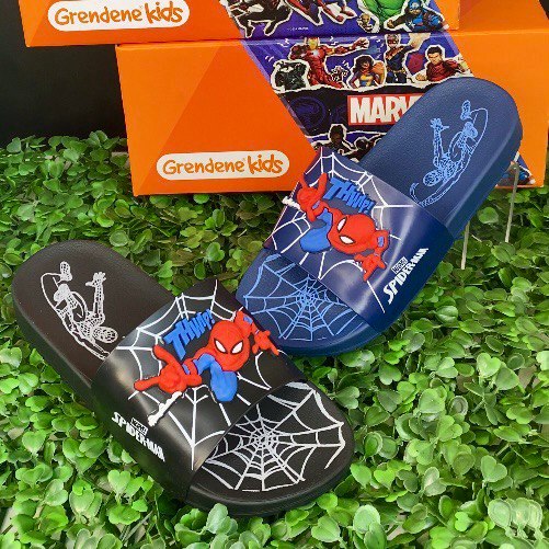 Chinelo Slide Infantil Grendene Spider Man 23310 Menino Sandalia Personagem Marvel