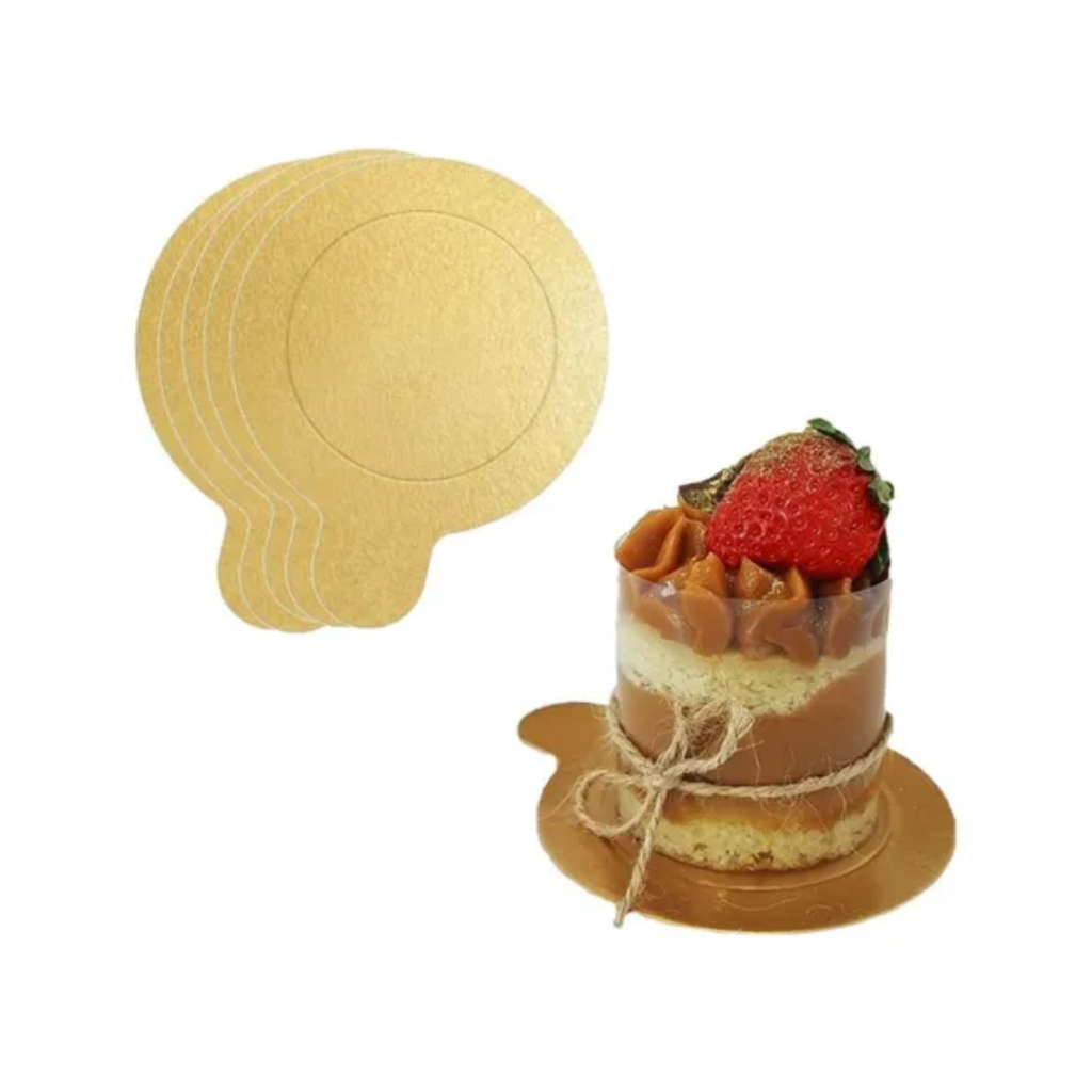 20 Un Mini Cakeboard 10cm Base Laminada Suporte para Doces Finos