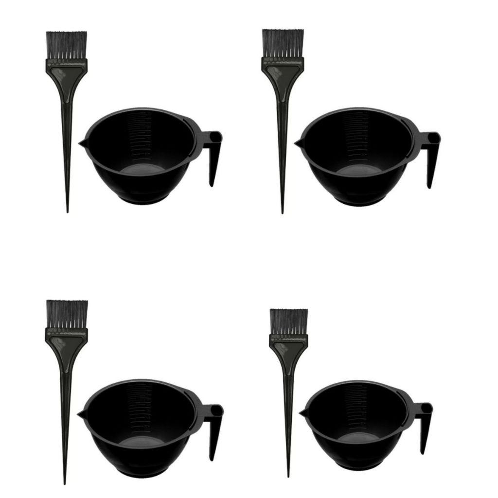 Cumbuca e Pincel 4 Unidades Cada em Oferta na Shopee