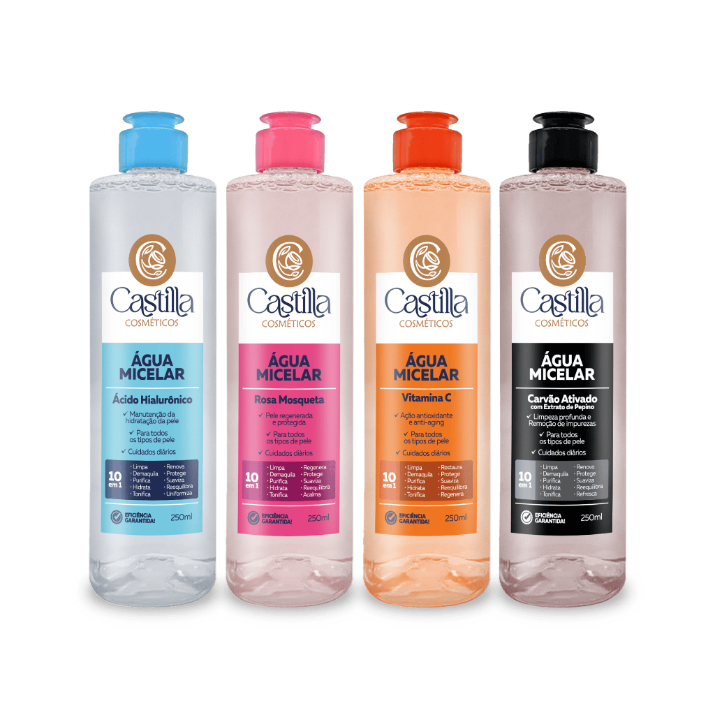 Água Micelar Castilla 250mL 10 em 1
