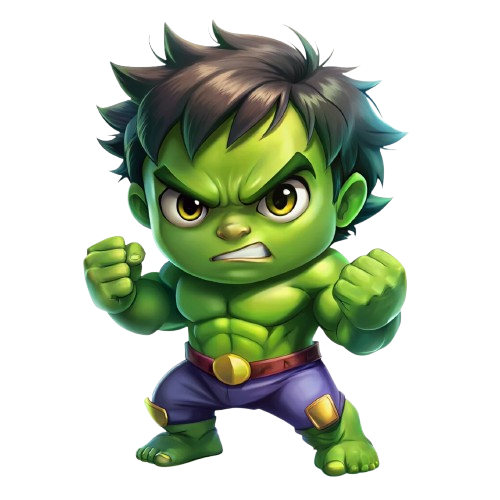 Display de Chão Mdf Decoração - Festa - Hulk Cute (1 Peça - Vários tamanhos)