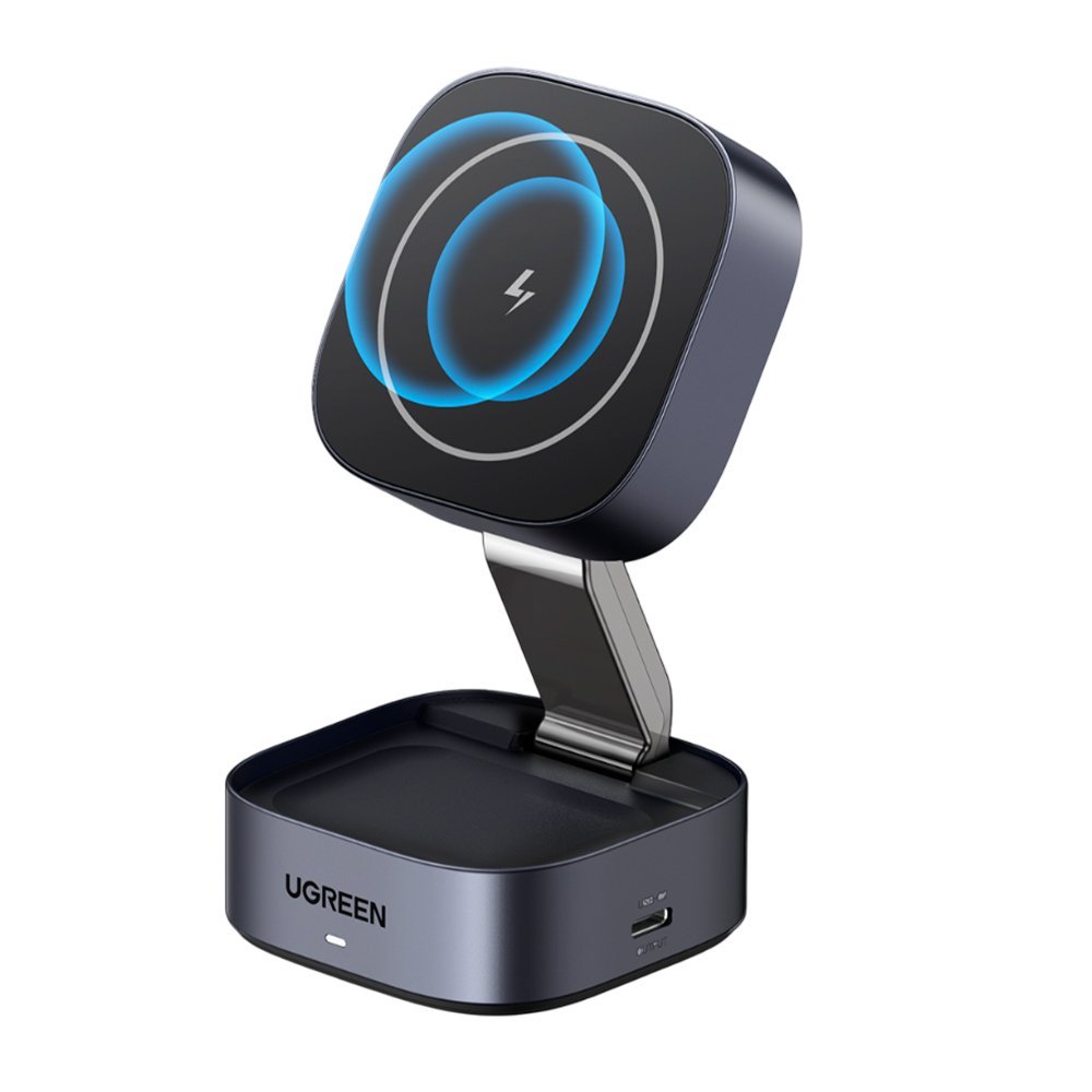 Carregador Magnético Sem Fio Ugreen 2in1 Máx. 25W Preto