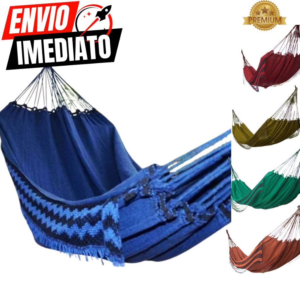 Rede De Dormir Jeans Casal/Solteiro Descanso Life Varias Cores Rede Descanso Reforçada Boa Casal e Solteiro Premium