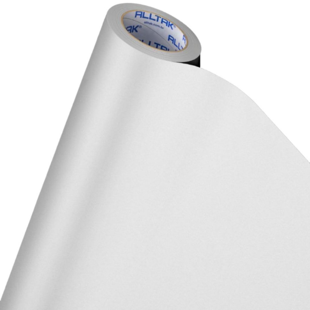 Vinil Adesivo Branco Ártico Jateado Texturizado 1mtX60cm Alltak Kroma Forma