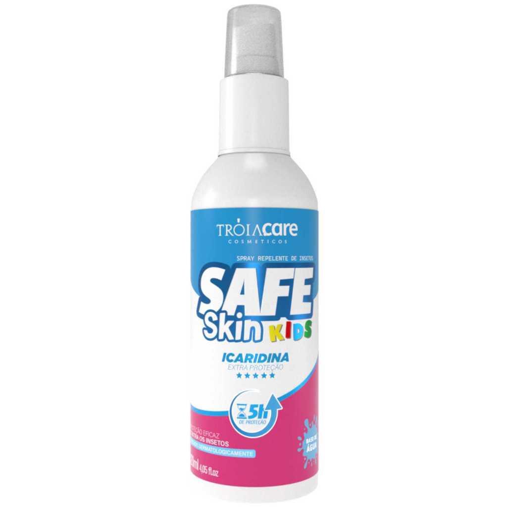 Repelente Tróia Hair Safe Skin 120ml com Icaridina Base de Agua