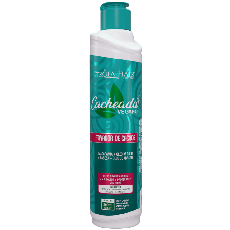 Ativador de Cachos Tróia Hair 300ml | Definição, Hidratação e Controle de Frizz para Cachos