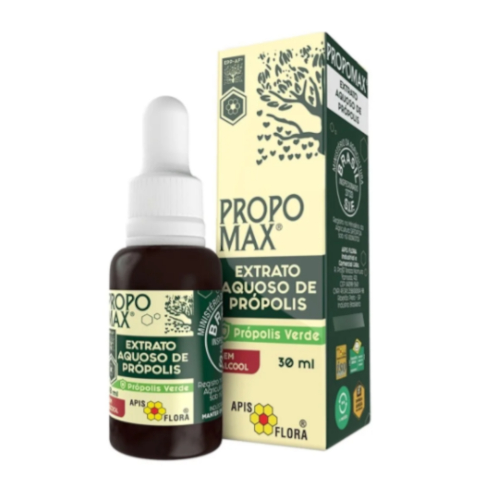 Extrato Aquoso de Própolis Propomax Sem Álcool 30ml em Oferta na Shopee