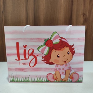 Sacolinha Personalizada Moranguinho baby - Pegue e Monte em Oferta na Shopee