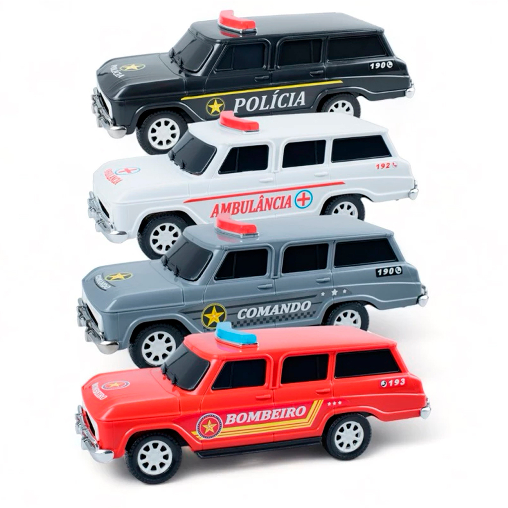 Carrinho Veraneio Serviços publicos Ambulancia, Policia Bombeiros