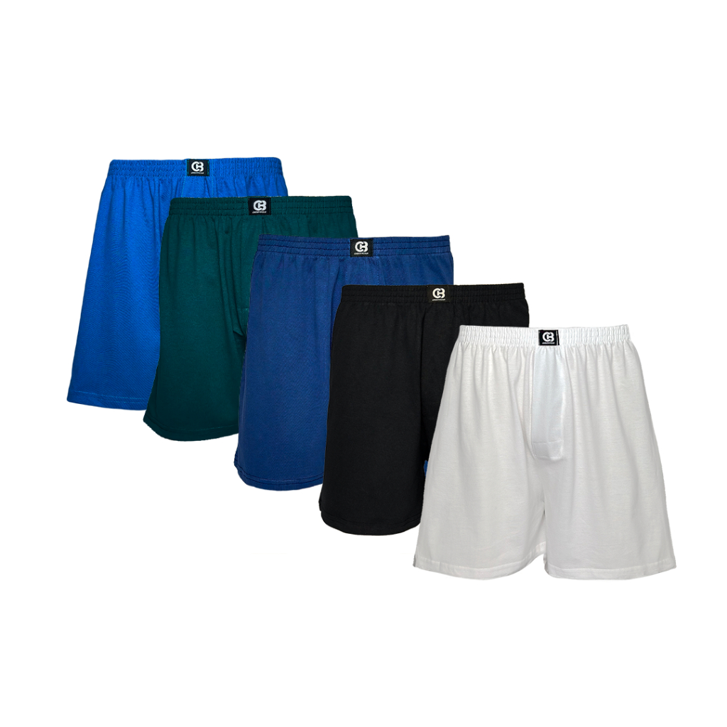 Kit 2 Cueca Samba Canção Plus Size P ao G6 100% Algodão Leve e Fresca Conforto Pijama Masculino