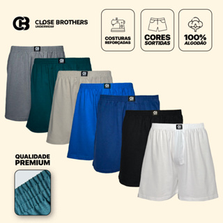 Kit 5 Cueca Samba Canção Plus Size P ao G6 100% Algodão Leve e Fresca Conforto Pijama Masculino em Oferta na Shopee